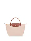 Longchamp `le Pliage Original` Small Handbag In Beige