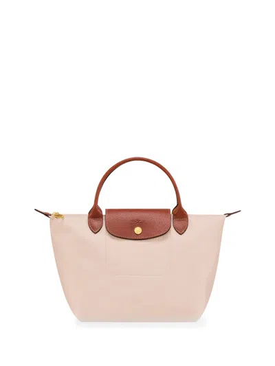 Longchamp `le Pliage Original` Small Handbag In Beige