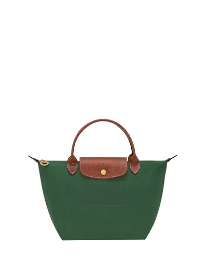 Longchamp `le Pliage Original` Small Handbag In Green