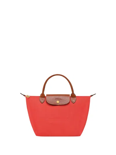 Longchamp `le Pliage Original` Small Handbag In Red