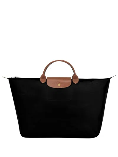 Longchamp `le Pliage Original` Small Travel Bag In Black  