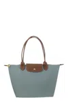 Longchamp Le Pliage Original Shoulder Bag L In Water Green