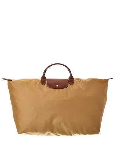 Longchamp Le Pliage Original Xl Canvas Travel Bag In Brown