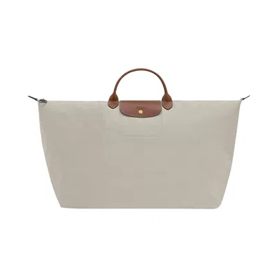 Pre-owned Longchamp Le Pliage Original Xl Travel Bag 'pebble' | Grey | Women's Size Onesize