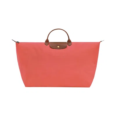 Pre-owned Longchamp Le Pliage Original Xl Travel Bag 'strawberry' | Red | Women's Size Onesize