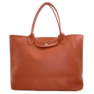 Pre-owned Longchamp Le Pliage Pvc Tote Bag () In Brown