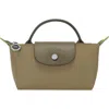 Longchamp Le Pliage Recycled Canvas Cosmetics Case In Artichoke