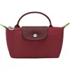 Longchamp Le Pliage Recycled Canvas Cosmetics Case In Red