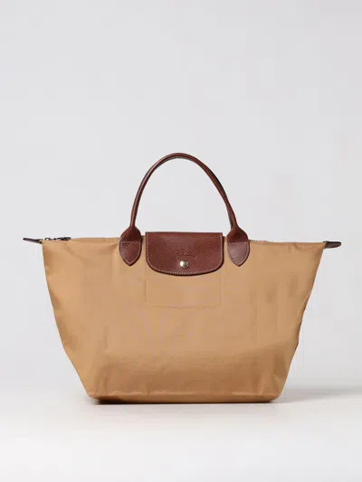 Longchamp Le Pliage Recycled Nylon And Leather Bag In Camel