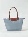 Longchamp Le Pliage Recycled Nylon And Leather Bag In Blue