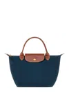 Longchamp `le Pliage Original` Medium Handbag In Blue
