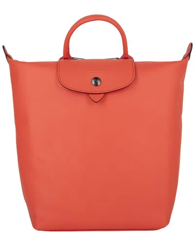 Longchamp Le Pliage S Canvas Backpack In Orange