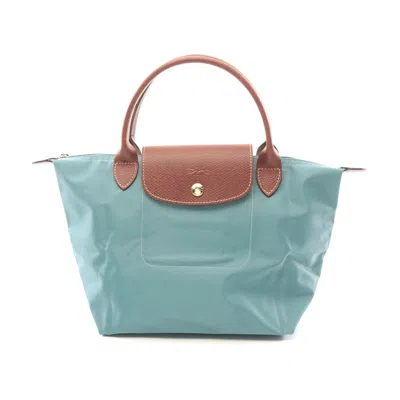 Longchamp Le Pliage S Canvas Leather Handbag In Green
