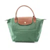 Longchamp Le Pliage S Tote Bag Canvas Leather In Green