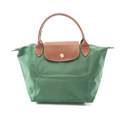 LONGCHAMP LE PLIAGE S TOTE BAG CANVAS LEATHER