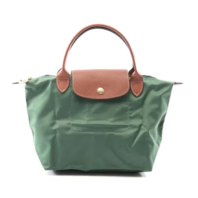 Longchamp Le Pliage S Tote Bag Nylon Leather In Green