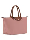 Longchamp 르 플리아쥬 숄더 백 In Pink