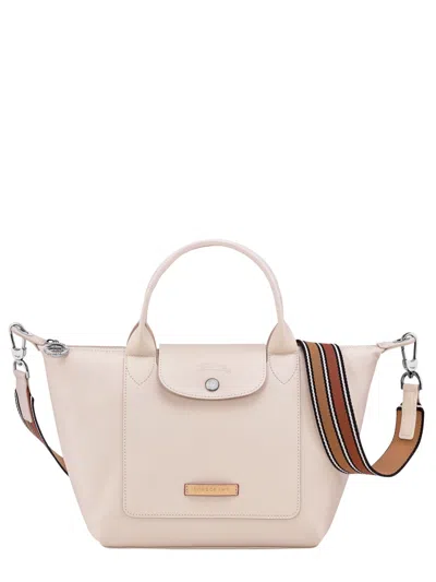 Longchamp Structured Small Shoulder Bag In White