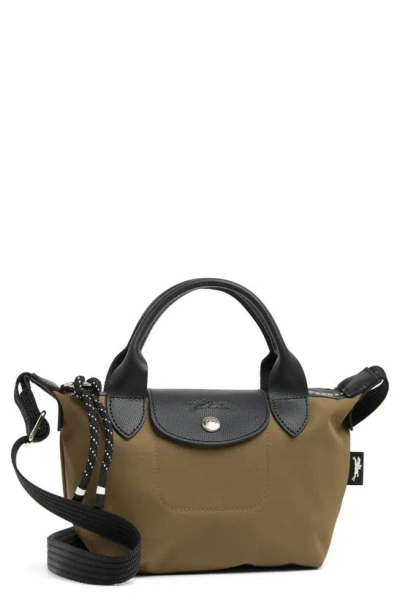 Longchamp Le Pilage Small Crossbody Bag In Khaki