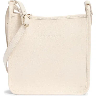 Longchamp Le Pliage Small Flat Crossbody Bag In White