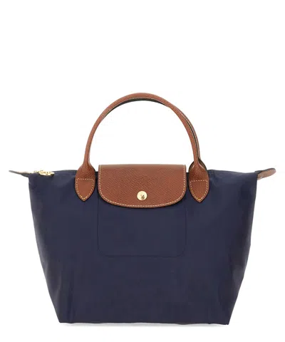 Longchamp Le Pliage Small Handbag In Blue