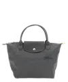 Longchamp Le Pliage Green S Handbag In Grey