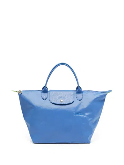 Pre-owned Longchamp Le Pliage Tote Bag In Blue