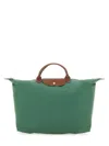 Longchamp Le Pliage Original Medium Canvas Handbag In Green