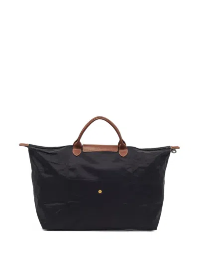 Pre-owned Longchamp Le Pliage Travel S Tote Bag In Black