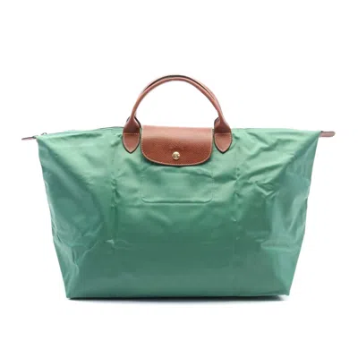 Longchamp Le Pliage Travel S Tote Bag Nylon Leather In Green
