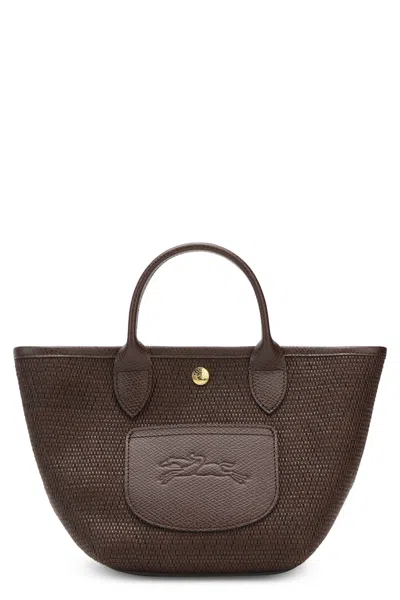 Longchamp Le Pliage Xs Canvas Bucket Bag In Brown