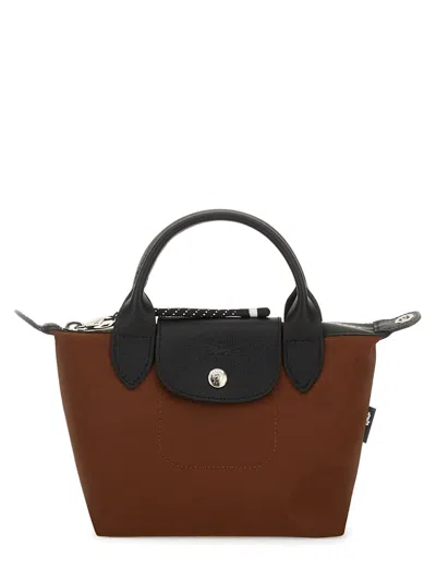 Longchamp Le Pliage Xs Handle Bag In Brown