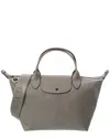 Longchamp Le Pliage Xs Leather Short Handle Handbag