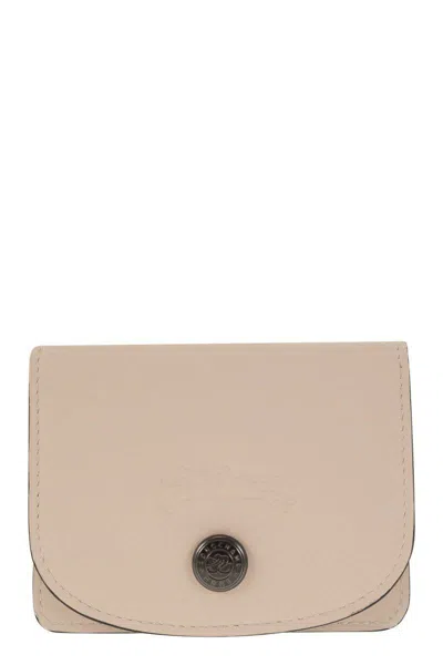 Longchamp Le Pliage Xtra - Leather Card Holder In Neutral