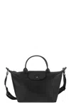Longchamp Le Pliage Xtra Leather Handbag In Black