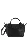 Longchamp Le Pliage Xtra Leather Handbag In Black