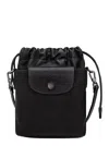 Longchamp Le Pliage Xtra Black Shoulder Bag With Drawstring Closure And Adjustable And Removable Shoulder Stra In Black