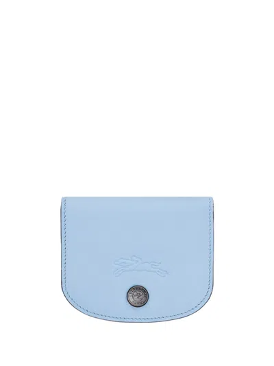 Longchamp `le Pliage Xtra` Card Holder In Blue