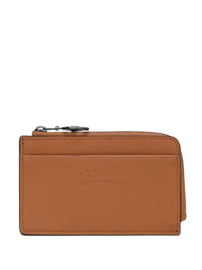 Longchamp Le Pliage Xtra Card Holder In Brown