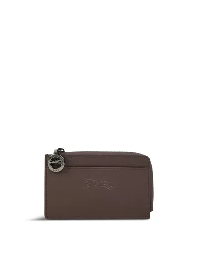 Longchamp Le Pliage Xtra Card Holder In Brown