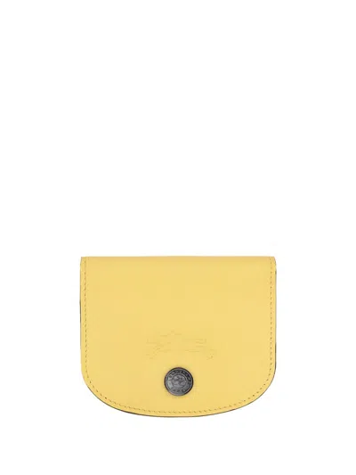 Longchamp `le Pliage Xtra` Card Holder In Yellow