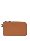 Longchamp Le Pliage Xtra Embossed Zip Pouch In Brown