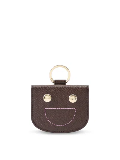 Longchamp Le Pliage Xtra Epure Card Holder In Brown
