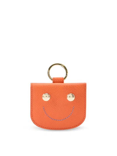 Longchamp Le Pliage Xtra Epure Card Holder In Orange