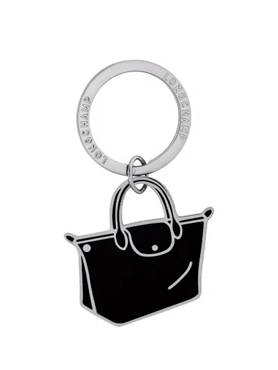 Longchamp Key Rings Le Pliage In Black