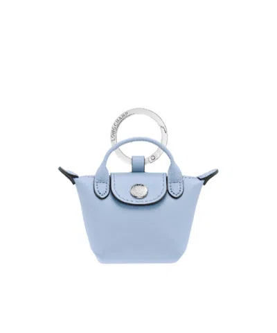 Longchamp Le Pliage Xtra Key Ring In Blue