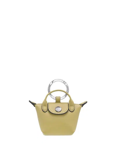 Longchamp `le Pliage Xtra` Key Ring In Green