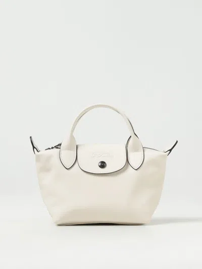 Longchamp Le Pliage Xtra Leather Bag With Shoulder Strap In Yellow Cream