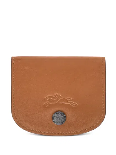 Longchamp Le Pliage Xtra Leather Card Holder In Brown
