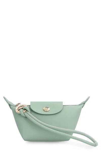 Longchamp Le Pliage Xtra Leather Coin Purse In Purple